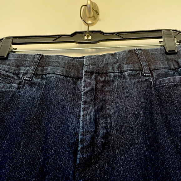 JM COLLECTION JEANS 12 STRAIGHT DRK WASH 5 POCKET FLAT FRONT STRETCH EXCELLENT - Picture 7 of 9